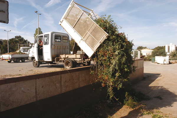 Évacuation des déchets verts à Beynac